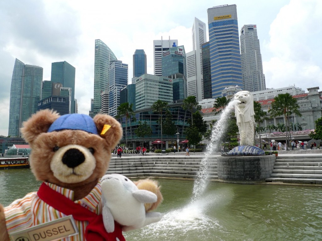 Der Düssel-Bär war in Singapur Foto: Hilton
