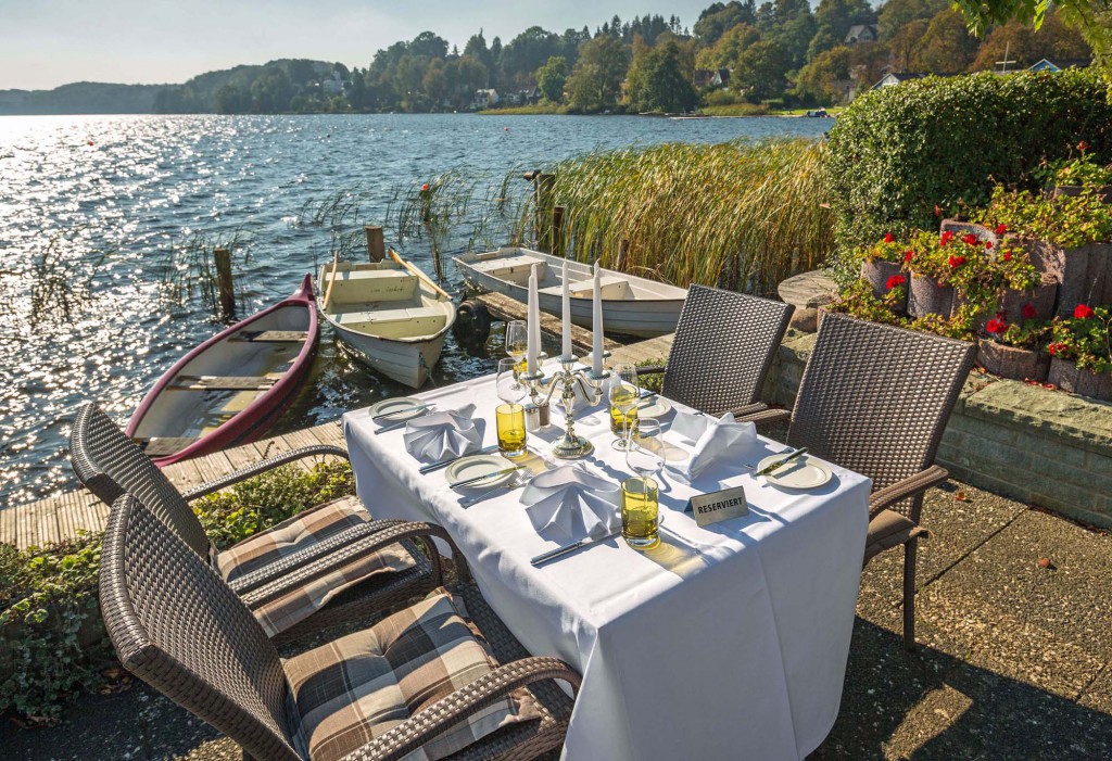 Genuss für die Sinne: Das Schleswig-Holstein Gourmetfestival ist bekannt für exzellente Gastgeber, Häuser, Plätze und Gastköche. Hier: Der Seehof in Ratzeburg Foto: Susanne Plaß